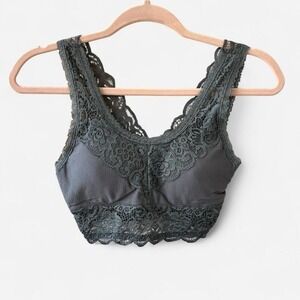 Altar'd State grey lace bralette Size S/M #lingerie #lacy #bralette #coquette